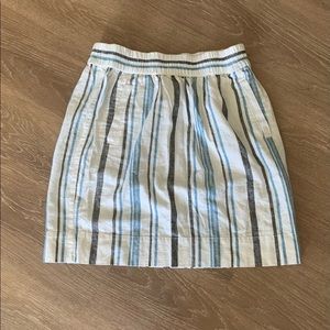Ann Taylor LOFT multi-striped skirt with pockets